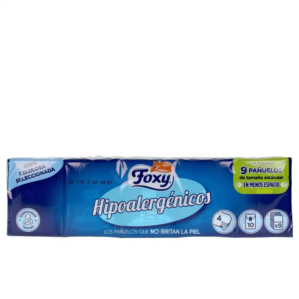 Hipoalergenicos pañuelos 10 x 9 u - FOXY - Comparador de precios