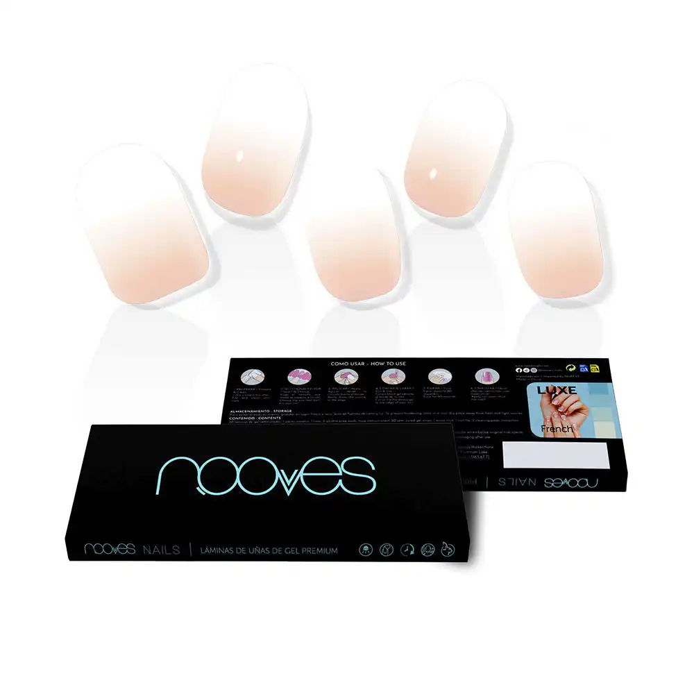 Láminas De Uñas De Gel nude baby boomer premium luxe #gradient - Nooves - Comparador de precios