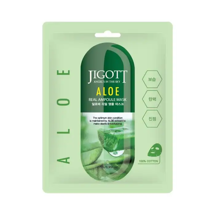 Mascarilla Facial Aloe Real Ampoule Mask 27 ml - Jigott - Comparador de precios