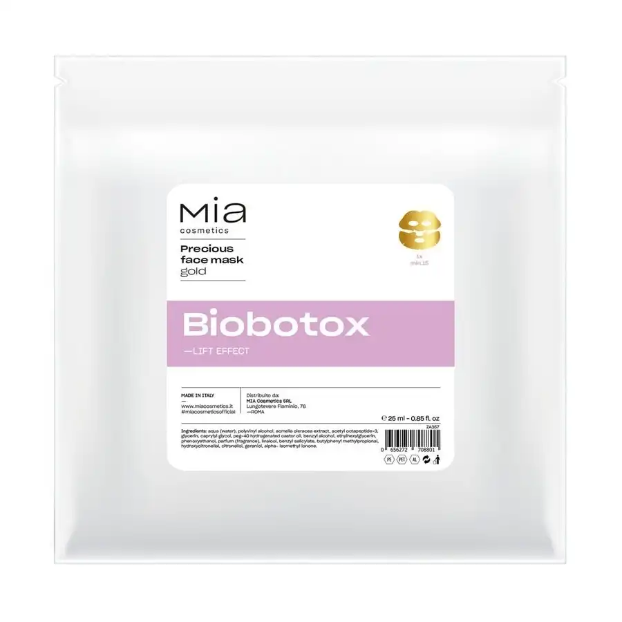 Mia Make Up - Precious Face Mask Gold Biobotox Mascarillas de celulosa 25 ml unisex - Mia Make Up - Comparador de precios