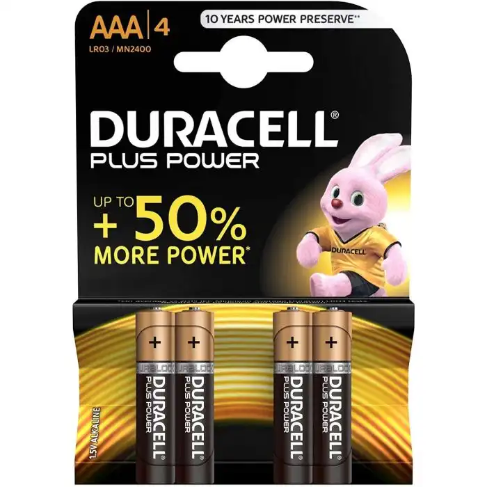Pilas Alcalinas Plus AAA LR03/MN2400 - Duracell - Comparador de precios
