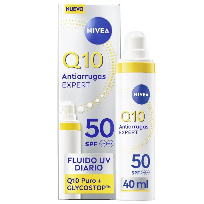 Q10 Antiarrugas Expert Fluido UV Diario SPF50 40 ml - Nivea - Comparador de precios