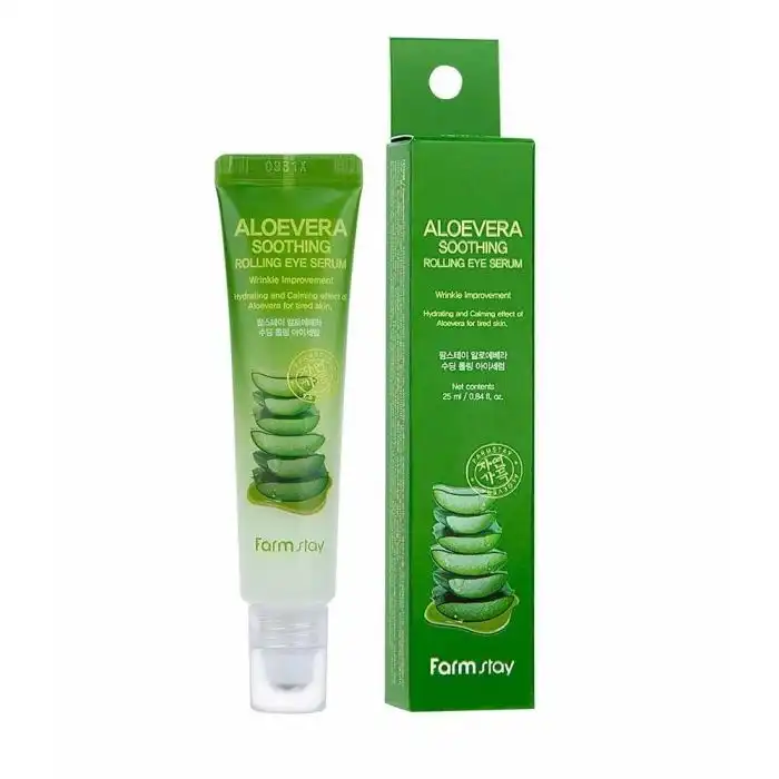 Siero occhi rotante lenitivo all'Aloe Vera 25 ml - FARM STAY - Comparador de precios