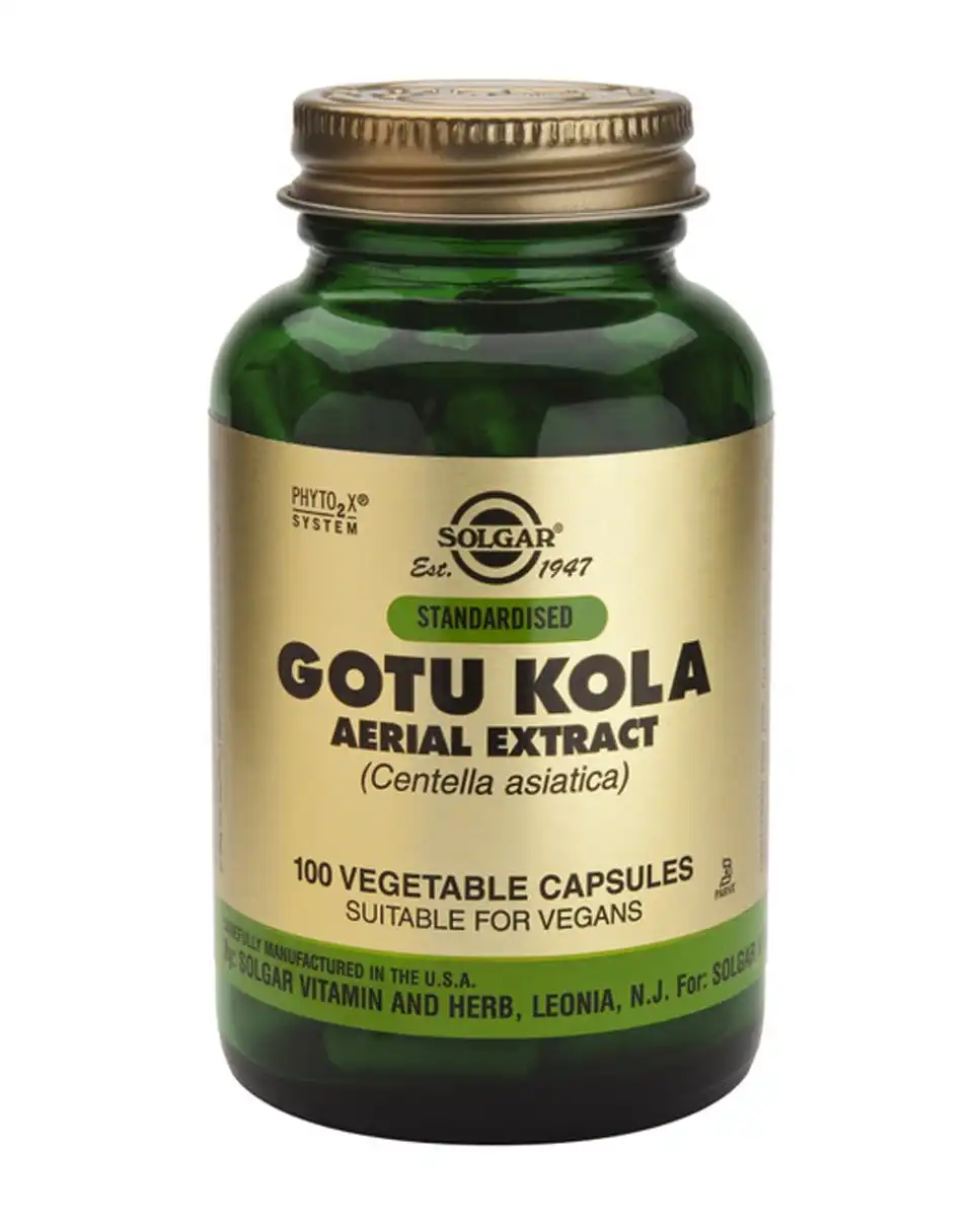 SOLGAR - Cápsulas Vegetales Gotu Kola Solgar. - SOLGAR - Comparador de precios