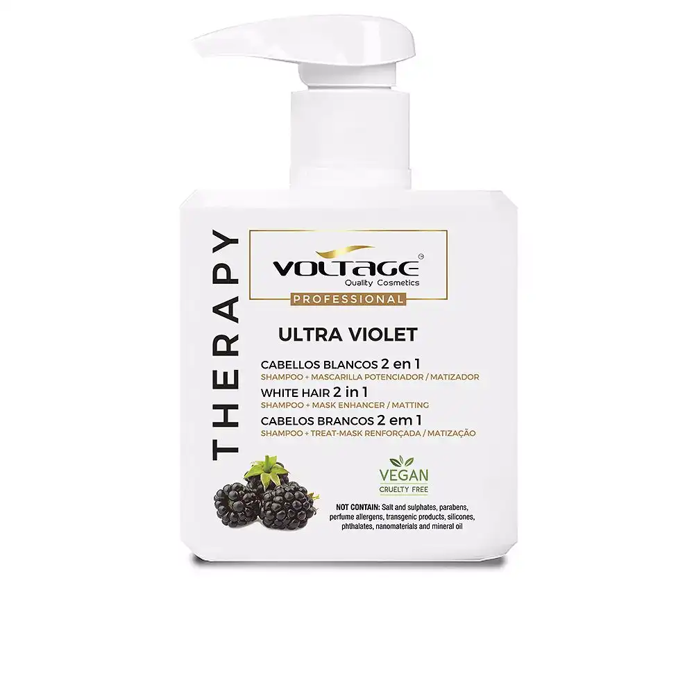 Therapy Ultra Violet cabellos blancos 2 en 1 champú-mascarilla 500 ml - Voltage Cosmetics - Comparador de precios