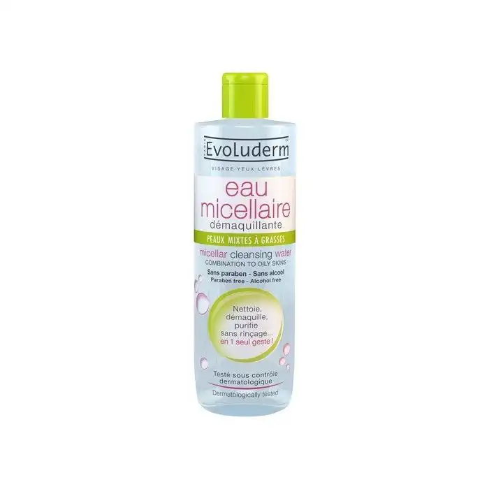 Agua Micelar Desmaquillante Piel Mixta/Grasa 250 ml - Evoluderm - Comparador de precios