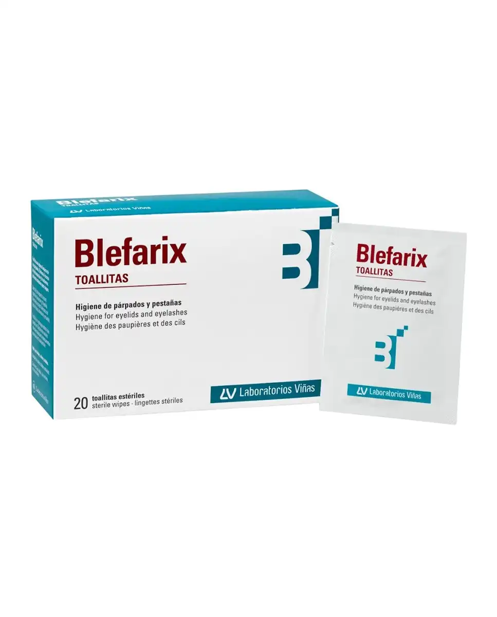 Blefarix - 20 Toallitas Unidosis Estériles Para Párpados Y Pestañas - Blefarix - Comparador de precios