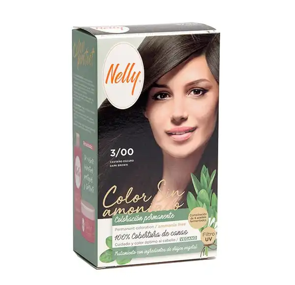 Color Vegano Sin Amoniaco 3.Castaño Oscuro - Nelly - Comparador de precios