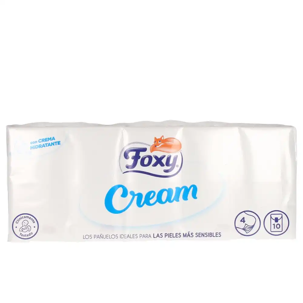 Cream pañuelos pieles sensibles 10 x 9 u - FOXY - Comparador de precios