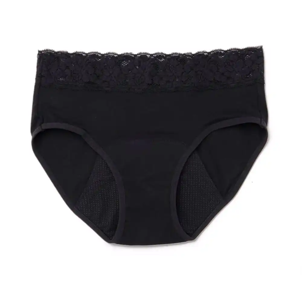 Kiwitas Encaje braguitas menstruales negro #M - Platanomelón - Comparador de precios