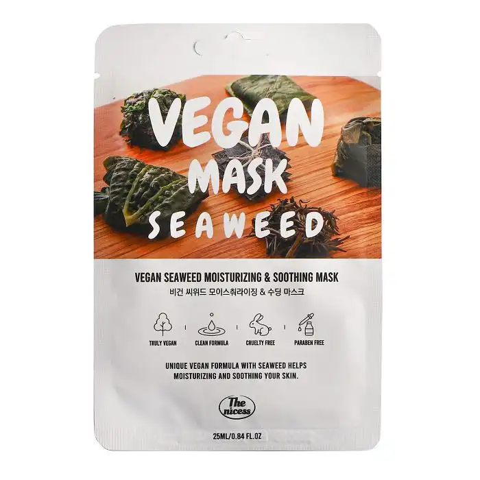 Mascarilla Facial Vegan Seaweed Moisturizing - Soothing Mask 25 ml - The Nicess - Comparador de precios