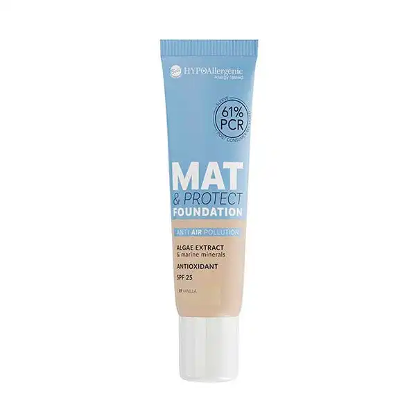 Mat & Protect Foundation Spf 25 01 Vanilla - BELL HYPOALLERGENIC - Comparador de precios