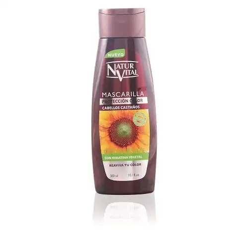 NATURVITAL COLOURSAFE CASTAÑO 300 ml Mascarilla Capilar - Naturvital - Comparador de precios