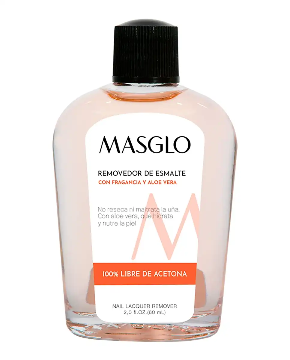 Removedor De Esmalte Tradicional Con Fragancia Y Aloe Vera 60 ml Masglo - MASGLO - Comparador de precios
