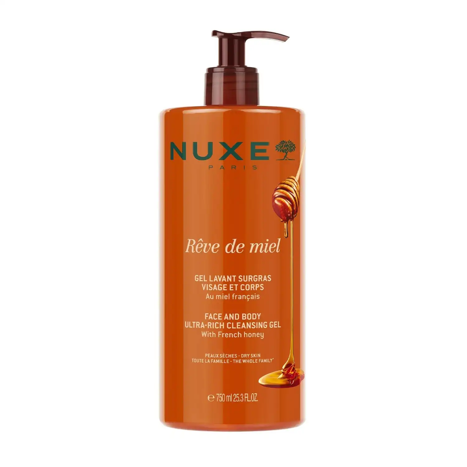Reve De Miel® Para Pieles Secas Gel de cuerpo 750 ml - NUXE - Comparador de precios