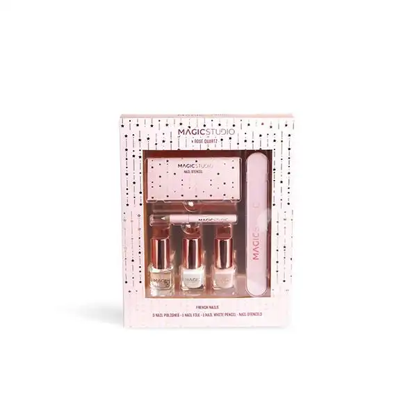 Rose Quartz French Nails Set - Magic Studio - Comparador de precios