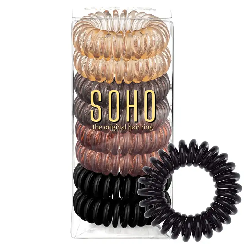 SOHO - Lazos Para El Cabello En Espiral Gomas para cabello 8 pieces unisex - Soho - Comparador de precios