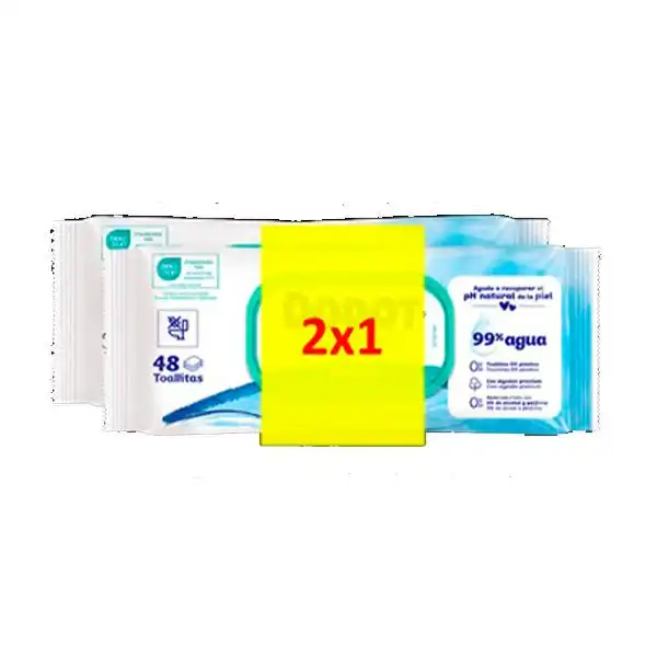 Toallitas Aqua Pure 2X1 - Dodot - Comparador de precios