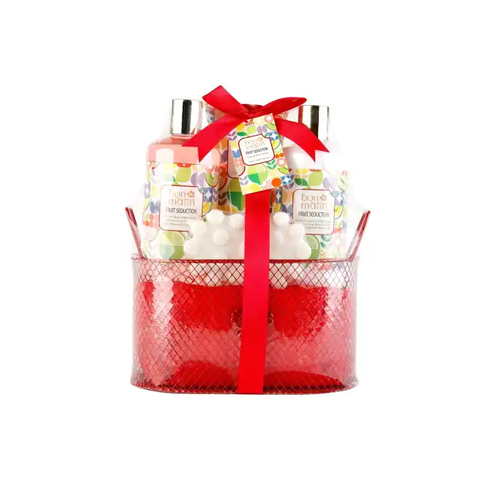 Bon Matin Set de Baño Cesta Metal Roja 300 ml - LORENAY - Comparador de precios