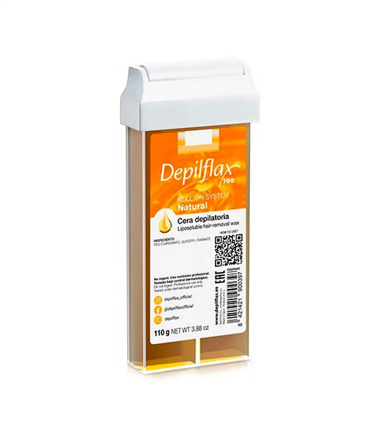 Depilflax - Recambio cera tibia piel sensible roll-on - Natural - Depilflax - Comparador de precios