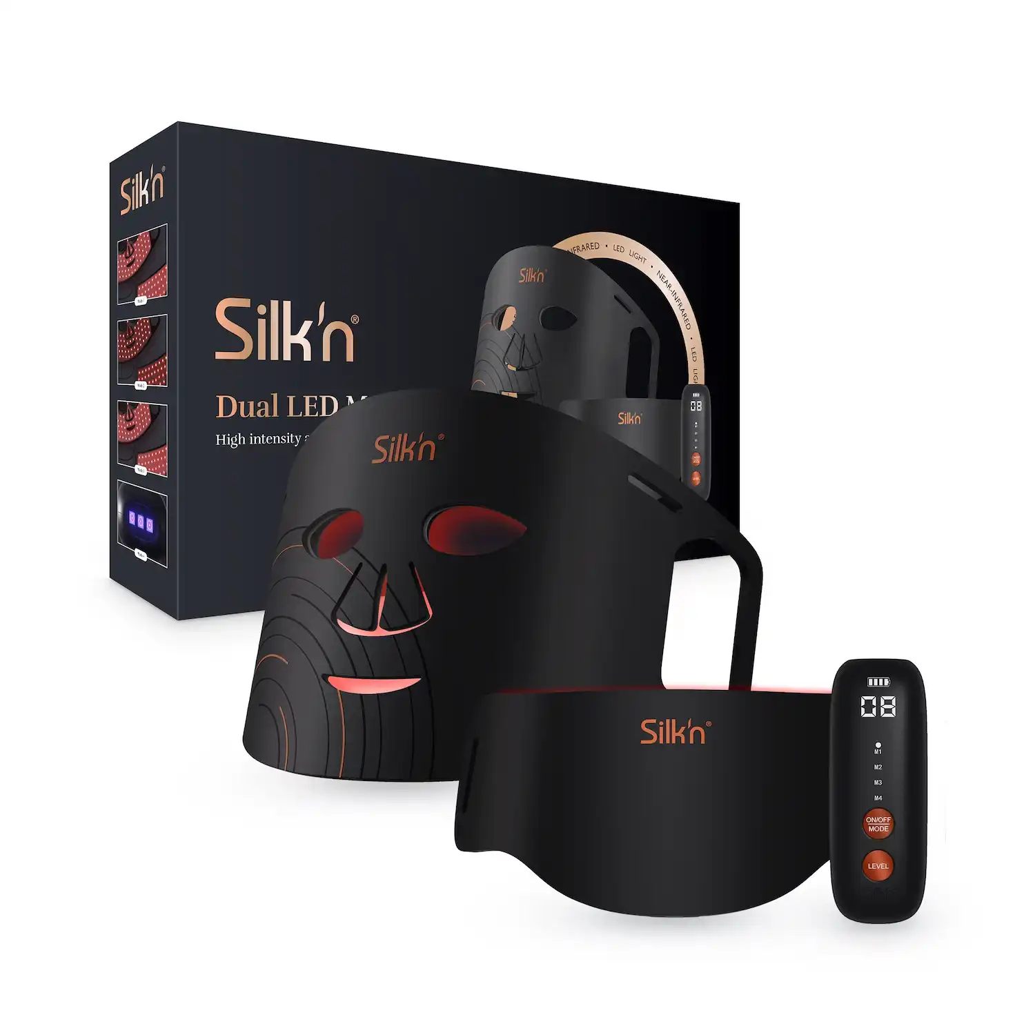 Dual LED Set Máscara LED Negro - Silkn - Comparador de precios