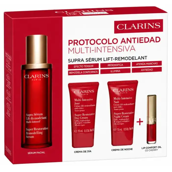Estuche Protocolo Antiedad Multi-Intensiva 80 ml - Clarins - Comparador de precios