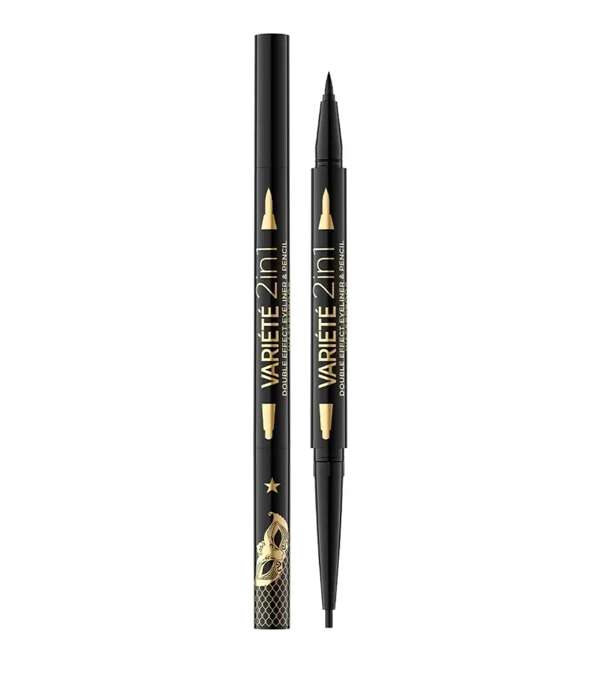 Eveline Cosmetics - Delineador líquido y lápiz de ojos Variété 2 en 1 - Eveline Cosmetics - Comparador de precios
