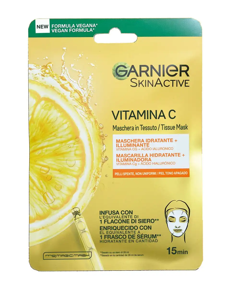 Garnier - Mascarilla Hidratante E Iluminadora Vitamina C Skin Active - Garnier - Comparador de precios