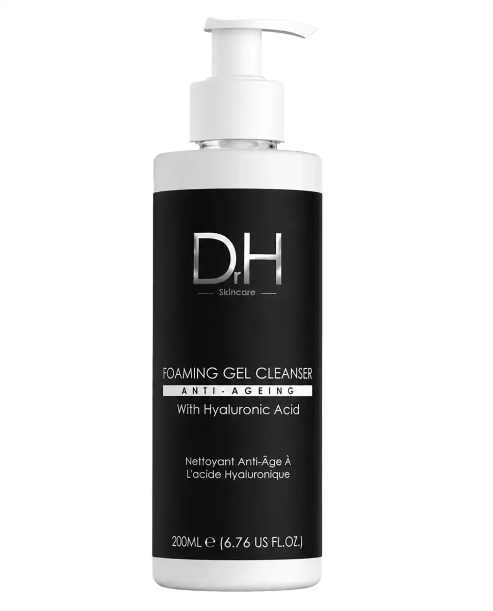Gel limpiador espumoso Dr H con ácido hialurónico 200ml 700 - Skin Chemists - Comparador de precios
