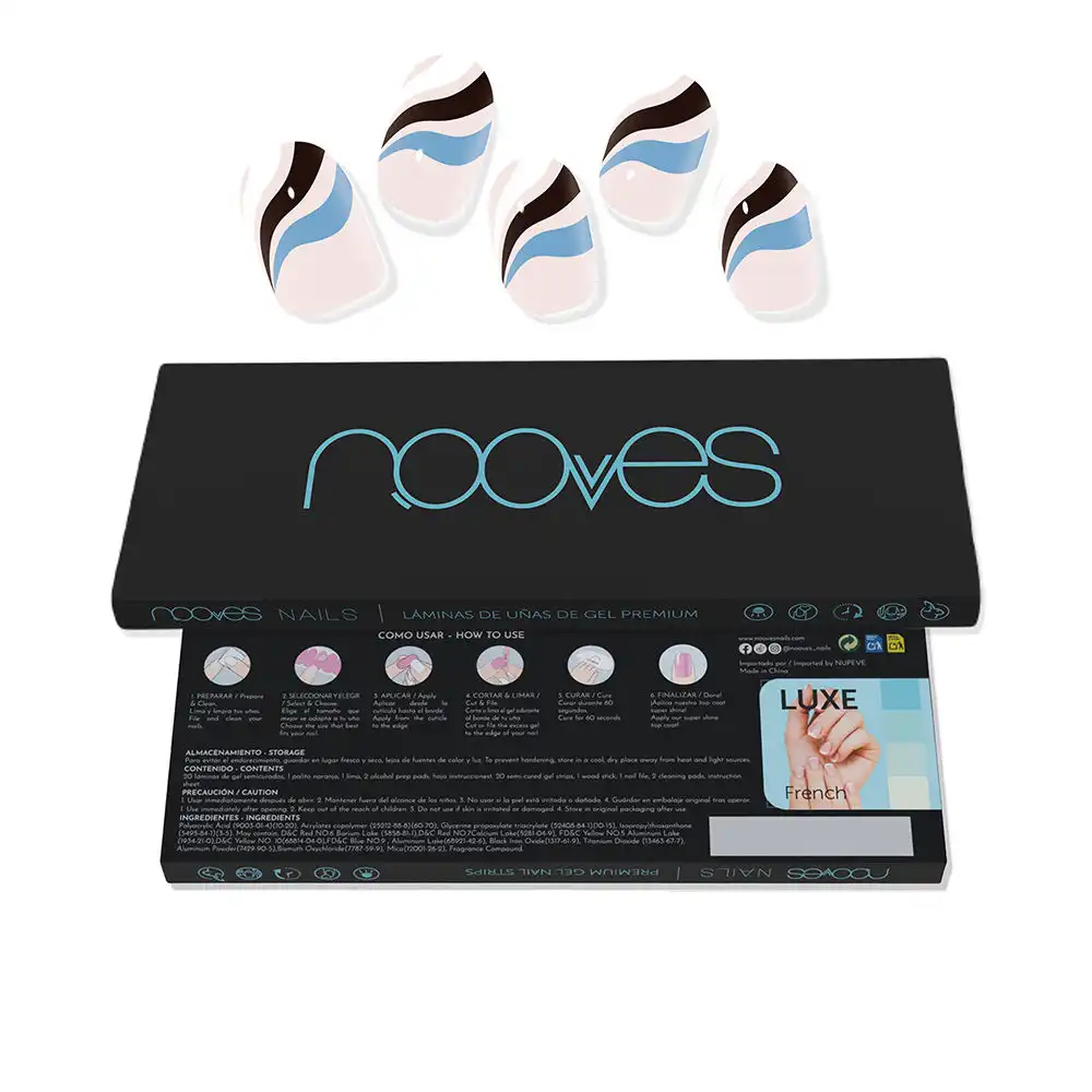 Láminas De Uñas De Gel premium glam #flowing stream - Nooves - Comparador de precios