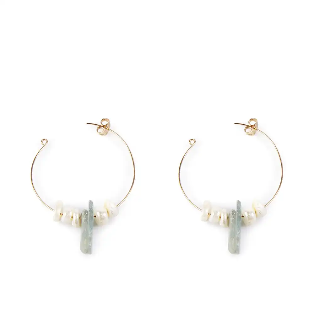 Lao Green 4CM pendientes #oro brillo 1 u - Shabama - Comparador de precios
