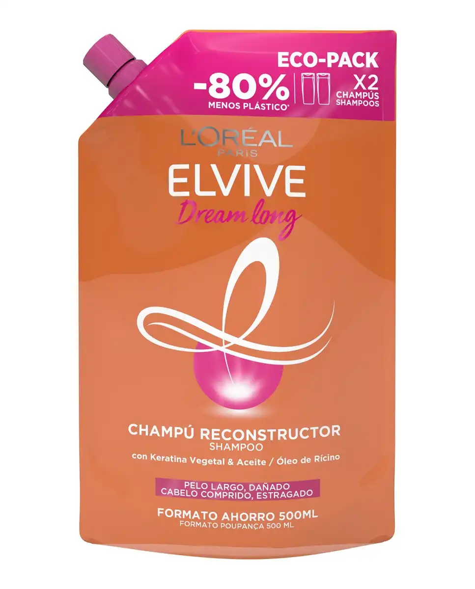 L'Oréal Paris - Champú Reconstructor Eco-pack Dream Long Elvive - L'Oréal Paris - Comparador de precios