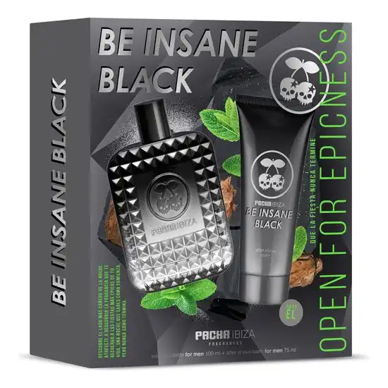 Pacha Be Insane Black Him Edt Estuche 100 ml Eau de Toilette - Pacha - Comparador de precios