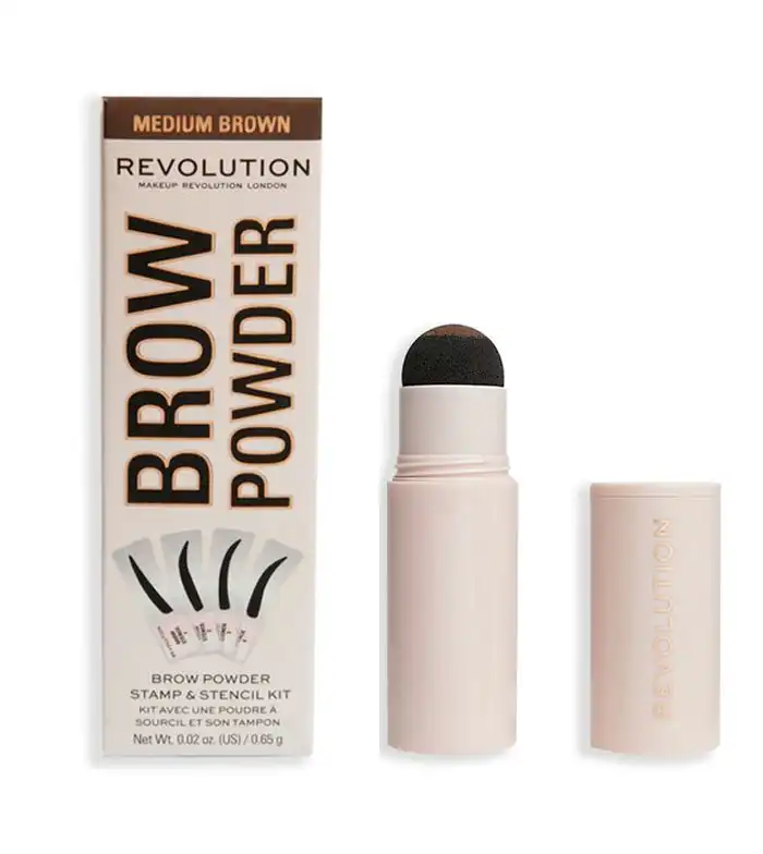Revolution - Kit de cejas Brow Powder - Medium Brown - Makeup Revolution - Comparador de precios