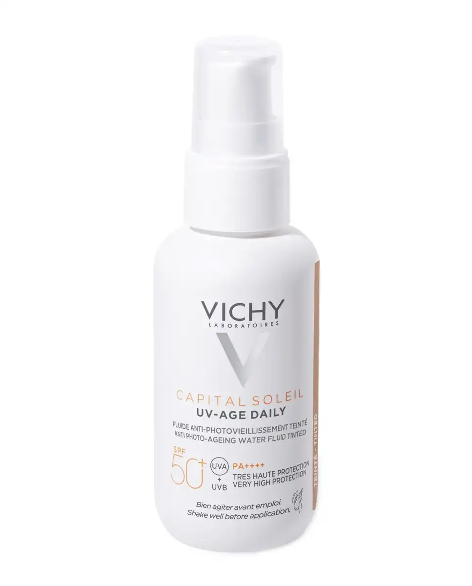 Vichy - Protector Solar Con Color Fluido Antienvejecimiento UV-AGE Capital Soleil SPF50+ 40 Ml - Vichy - Comparador de precios