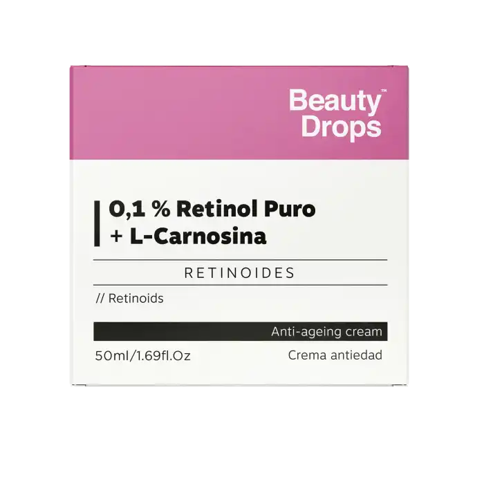 0,1% Retinol Puro + L-Carnosina Crema antiedad 50 ml - Beauty Drops - Comparador de precios