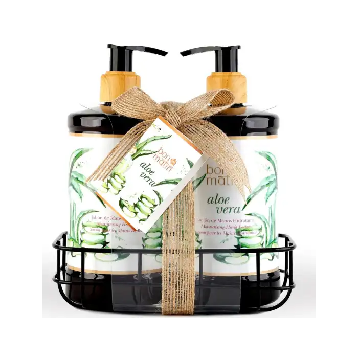 Bon Matin Set de Baño Bandeja Metal Negra 400 ml - LORENAY - Comparador de precios