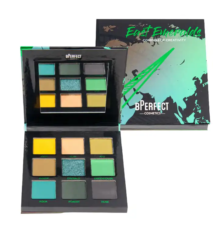 BPerfect - *Compass of Creativity* - Paleta de sombras East Emeralds - BPerfect - Comparador de precios