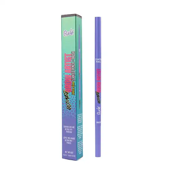 Brow Artist Slanted Pencil & Brush Black Brown - RUDE - Comparador de precios