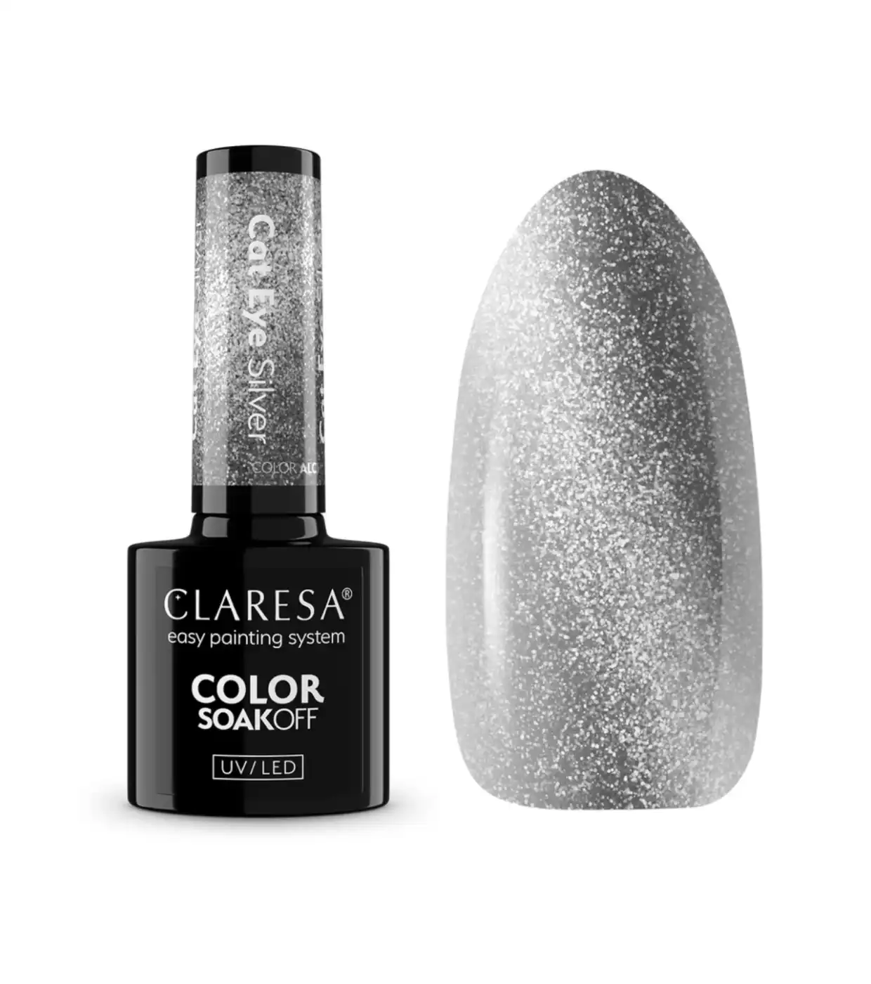 Claresa - *Cat Eye* - Esmalte semipermanente Soak off - Silver - Claresa - Comparador de precios