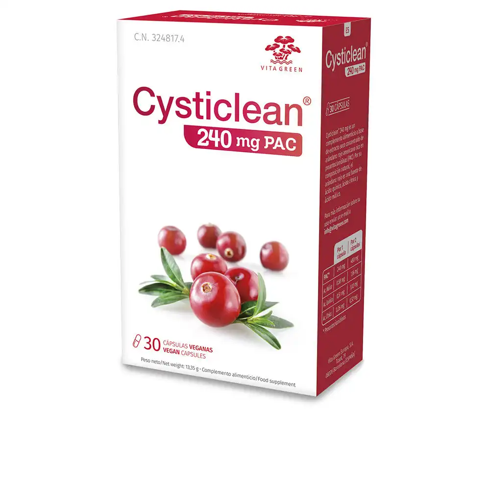Cysticlean Clásico 240 mg de Pac y Arándano Rojo cápsulas 30 u - Cysticlean - Comparador de precios