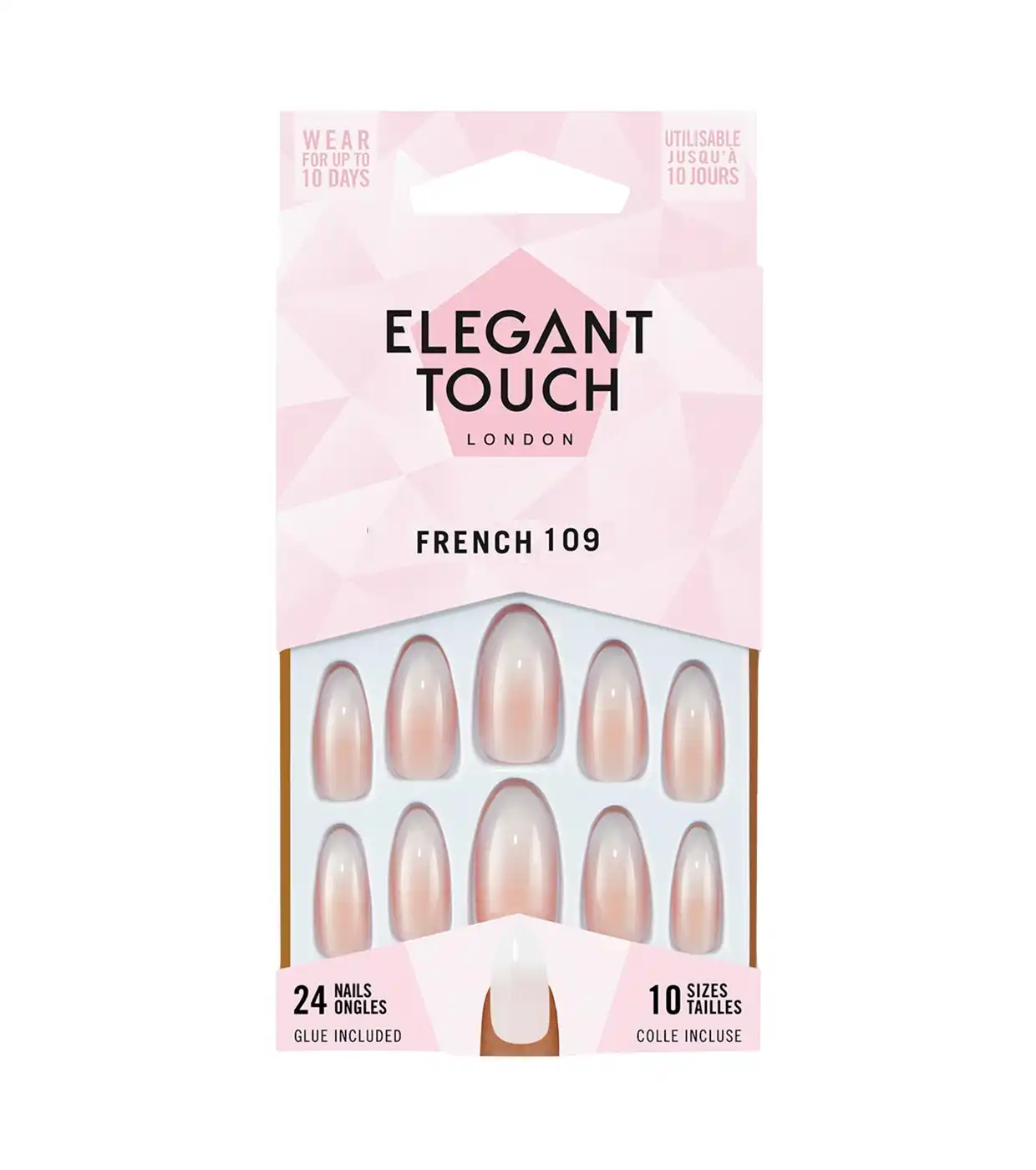 Elegant Touch - Uñas postizas Luxe Looks - French Ombré 109 - Elegant Touch - Comparador de precios