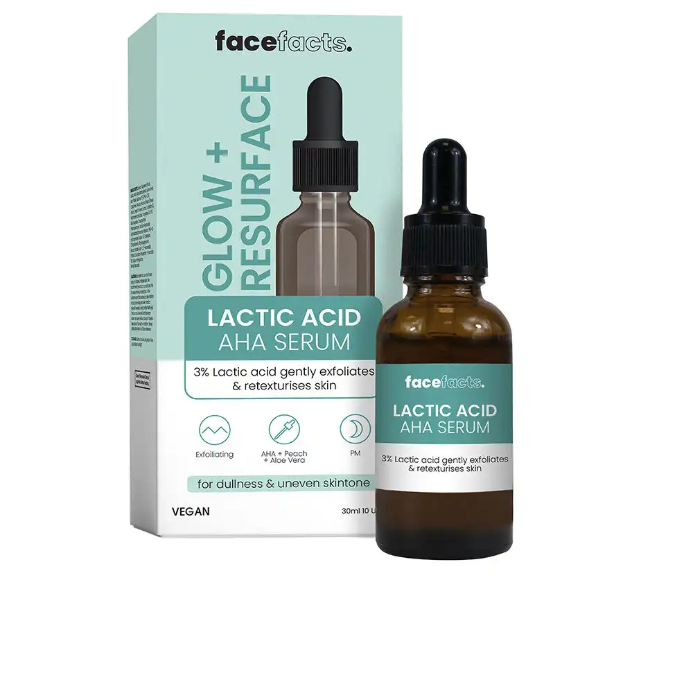 GLOW+ Resurface lactic acid aha serum 30 ml - Face Facts - Comparador de precios