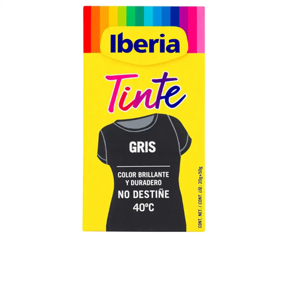 Iberia Tinte Ropa no destiñe 40º #gris 70 gr - Iberia - Comparador de precios