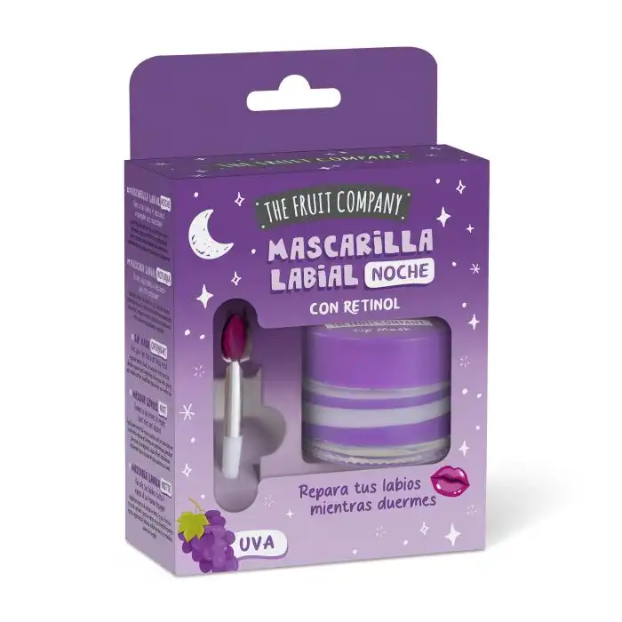Mascarilla Labial de Noche Uva con Retinol 12 ml - The Fruit Company - Comparador de precios