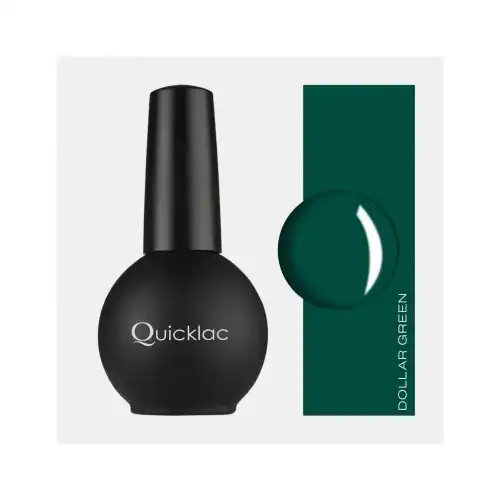 Mia Make Up - Quicklac Semipermanente Lacas de uñas 15 ml DOLLAR GREEN - Mia Make Up - Comparador de precios