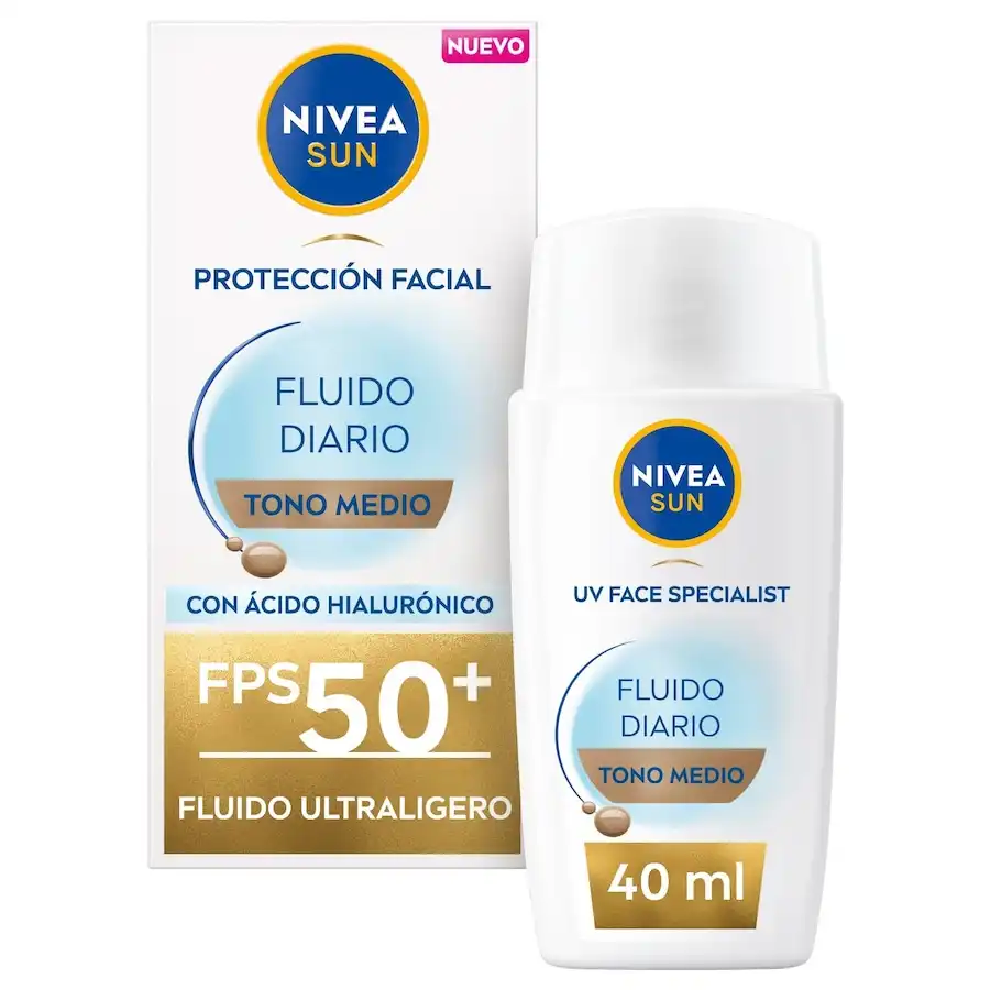 NIVEA - NIVEA SUN FLUIDO FACIAL DIARIO ULTRA LIGERO SPF50+ Cremas faciales 40 ml unisex - Nivea - Comparador de precios