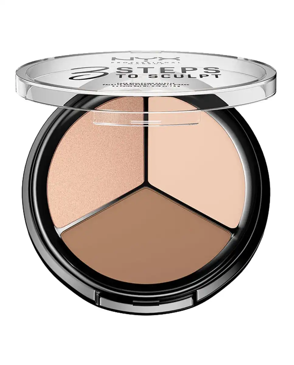 NYX Professional Makeup - Palette 3 Steps To Sculpt Face Sculpting Fair - NYX Professional Makeup - Comparador de precios