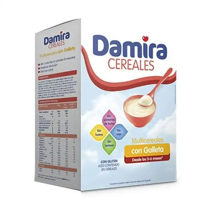 Papilla 8 Cereales con Galleta María FOS 600 gr - Damira - Comparador de precios