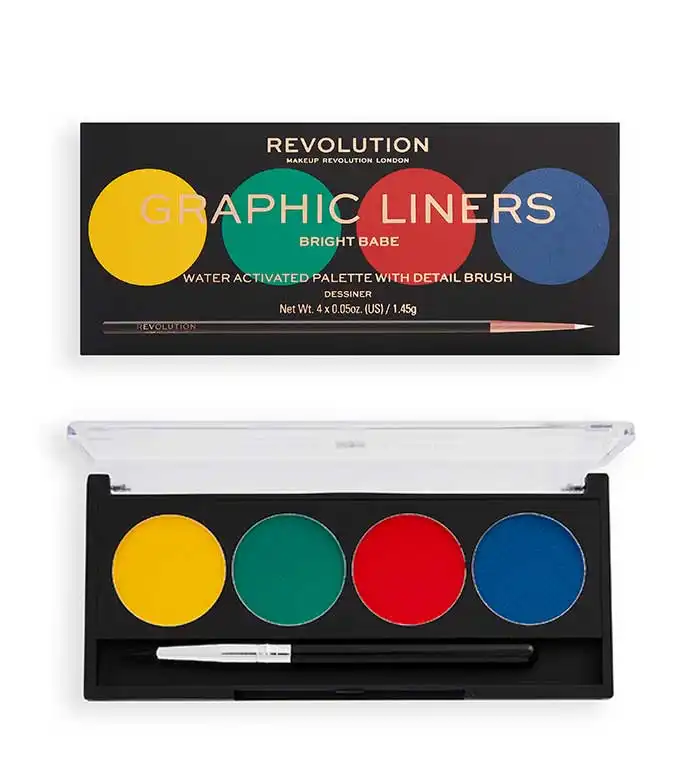 Revolution - Paleta de delineadores Water Activated Graphic Liners - Bright Babe - Makeup Revolution - Comparador de precios